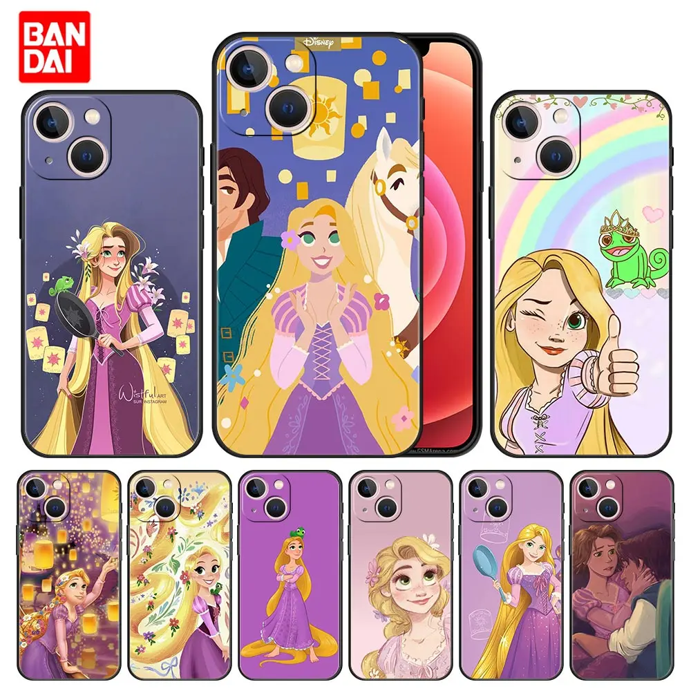 

Cover Case for iPhone 11 12 13 Pro Max SE 2020 11pro 12pro 13pro Mini Soft Capa Armor Funda Cell Fashion Luxury Disney Rapunzel