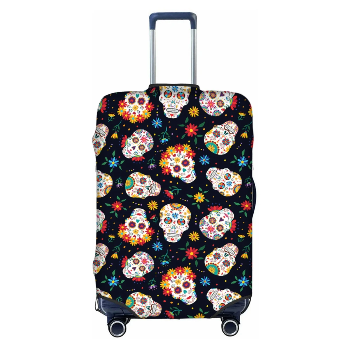 

Luggage Covers High Elastic Fabric Protects Luggage From Dust And Scratches 18-32in Suitcase Cover Sugar Skull Travel Accessory