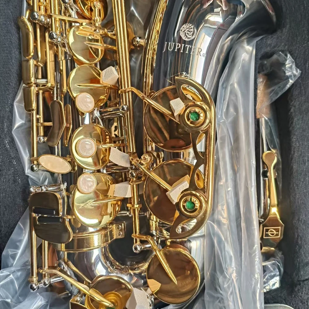 Юпитер 1100SG альт-саксофон EB-ключ никель-золотой ключ падение E латунь джазовый