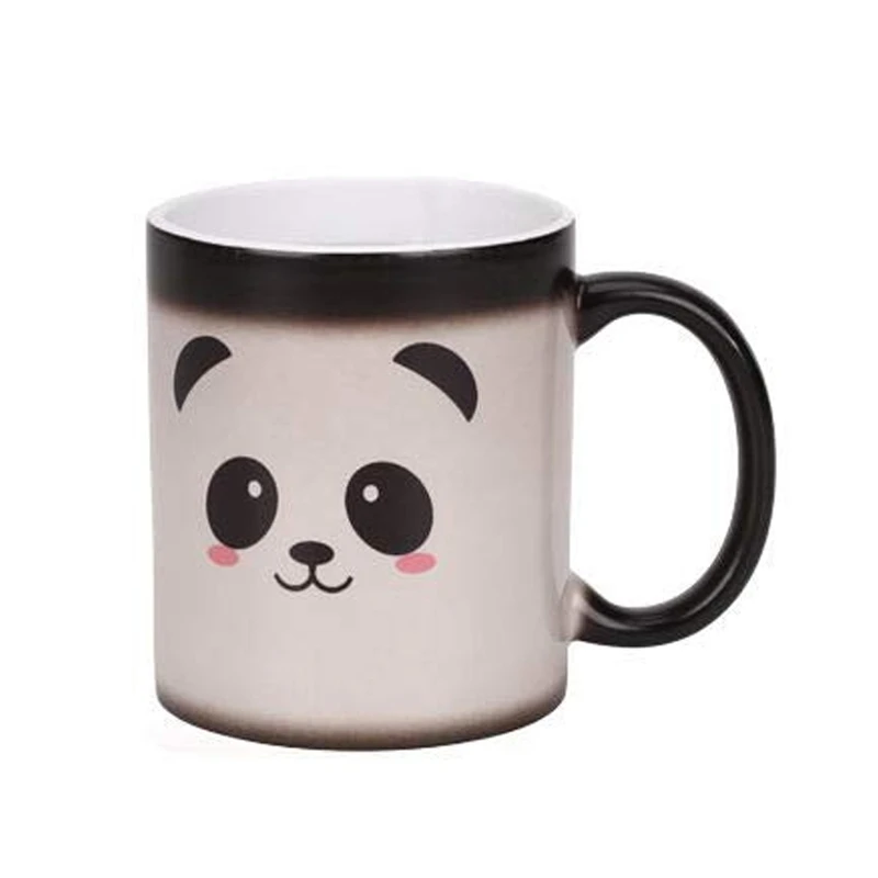 

Interesting Color Change Mug Panda Cup Ceramic Thermal Magic Gradient Coffee Cup