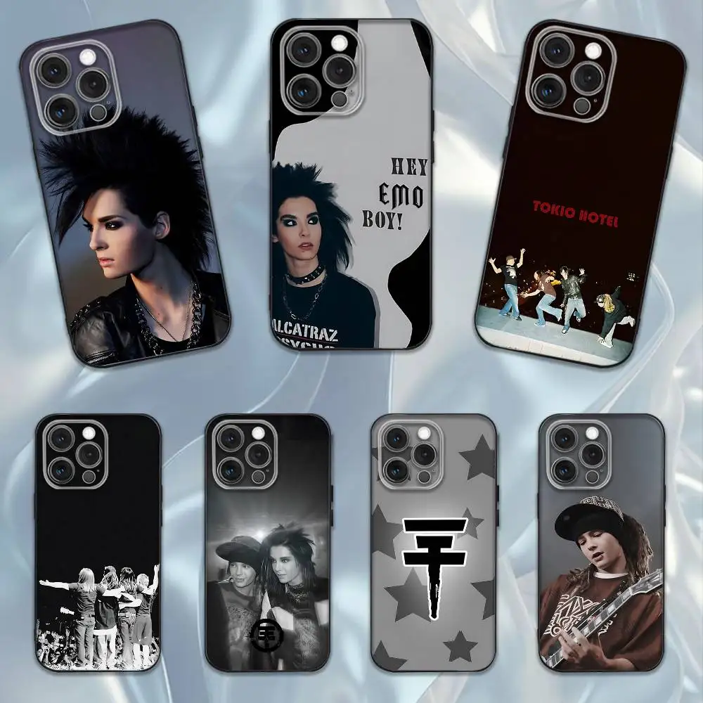 Фото Чехол для телефона Tom Bill Kaulitz Tokio Hotel для iPhone 16e,16,15,14,13,12,11,Pro,X,XS,Max,XR,Plus,Mini Soft Black Cover №1