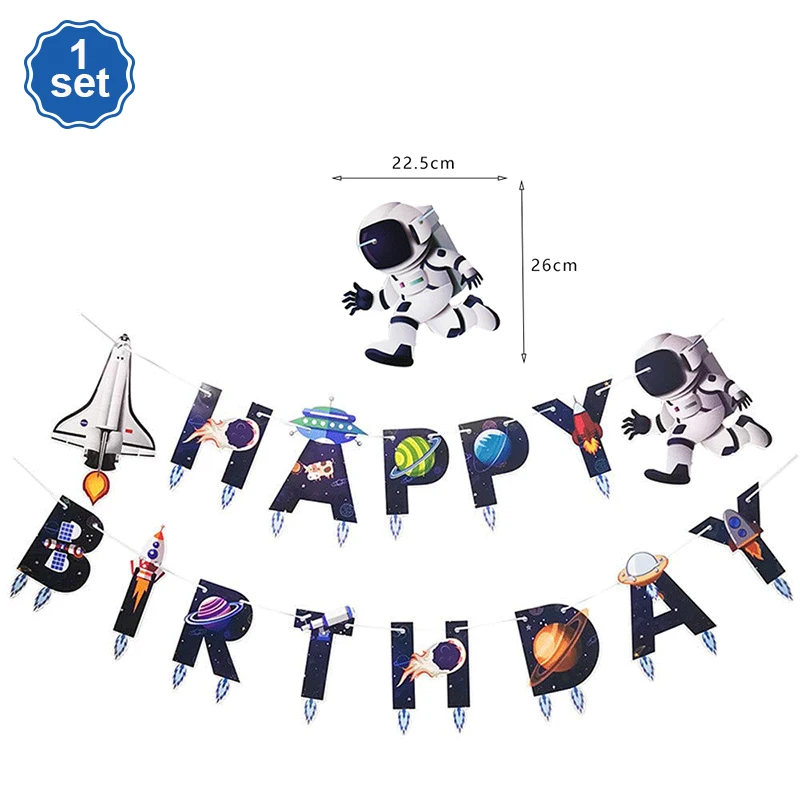 

Космонавт гирлянда для дня рождения