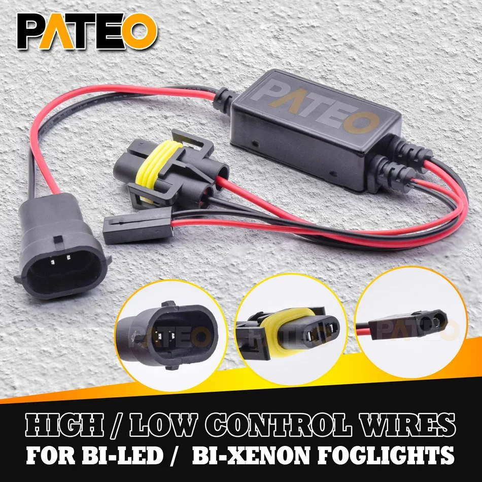 

Жгут проводов управления дальним и ближним светом для биксеноновых противотуманных проекторов, провода Bi-Led противотуманных линз H11, Разъем Plug & Play, автомобильные аксессуары