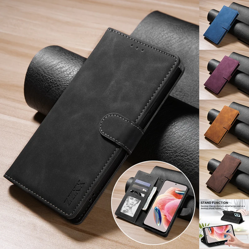 

Wallet Magnetic Flip Leather Case For Xiaomi 12T 12 Lite 11T Poco X5 Pro M5s C55 C51 C50 C40 X3 F3 Redmi A1 A2 Plus 12C 9A 8 7A