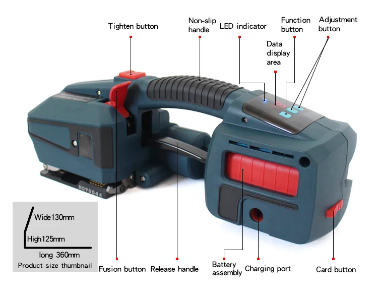 

Battery Powered Pp Belt And Pet Belt Strapping Tool