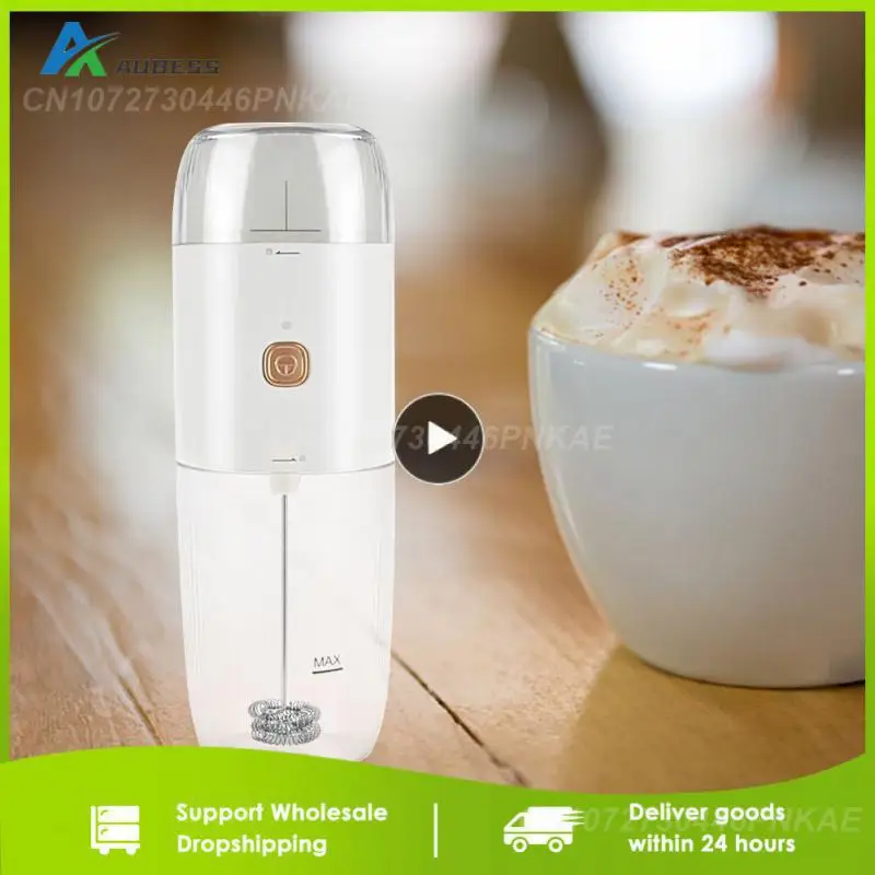 

Foam Machine Transparent Cooking Stir Milk Frother Stainless Stee Usb Rechargeable Coffee Grinding Kitchen Appliances Whisk