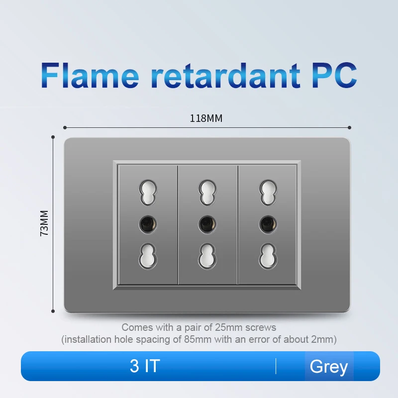 Элегантная серая огнестойкая панель из поликарбоната итальянская стандартная