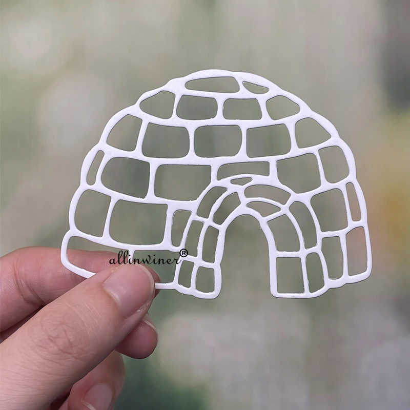 

Украшение Snow igloo, металлические Вырубные штампы для рукоделия, скрапбукинга, альбомной бумаги, вырубки для тиснения