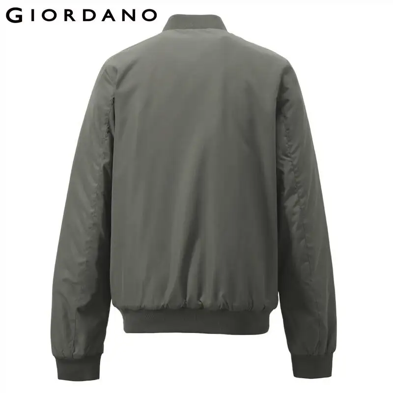 GIORDANO Women Bomber Jackets Waterproof Quilted Lining Bomber Jackets Stand Collar Solid Color Casual Bomber Jackets 13372829
