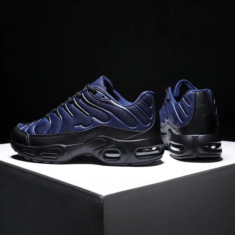 

Мужские дышащие кроссовки для бега, модные спортивные сетчатые кроссовки на шнуровке, новые мужские Нескользящие удобные дышащие кроссовк...