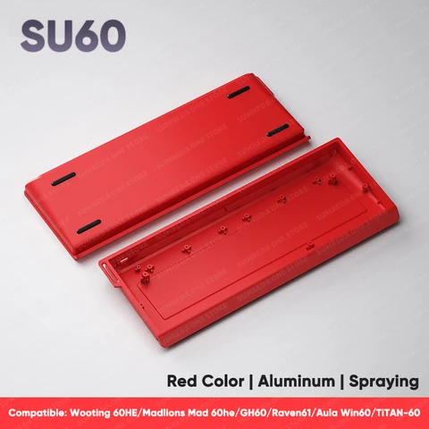 Алюминиевый корпус клавиатуры Madlions Mad 60he GH60, 60% раскладки клавиш, чехол для клавиатуры для Wooting 60HE Raven61 Aula Win60 GT60