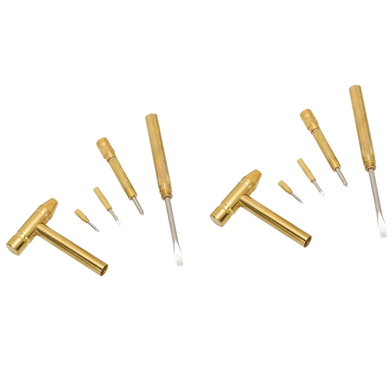 

2X Мини Многофункциональный маленький молоток, 5 в 1 молоток с маленькой отверткой