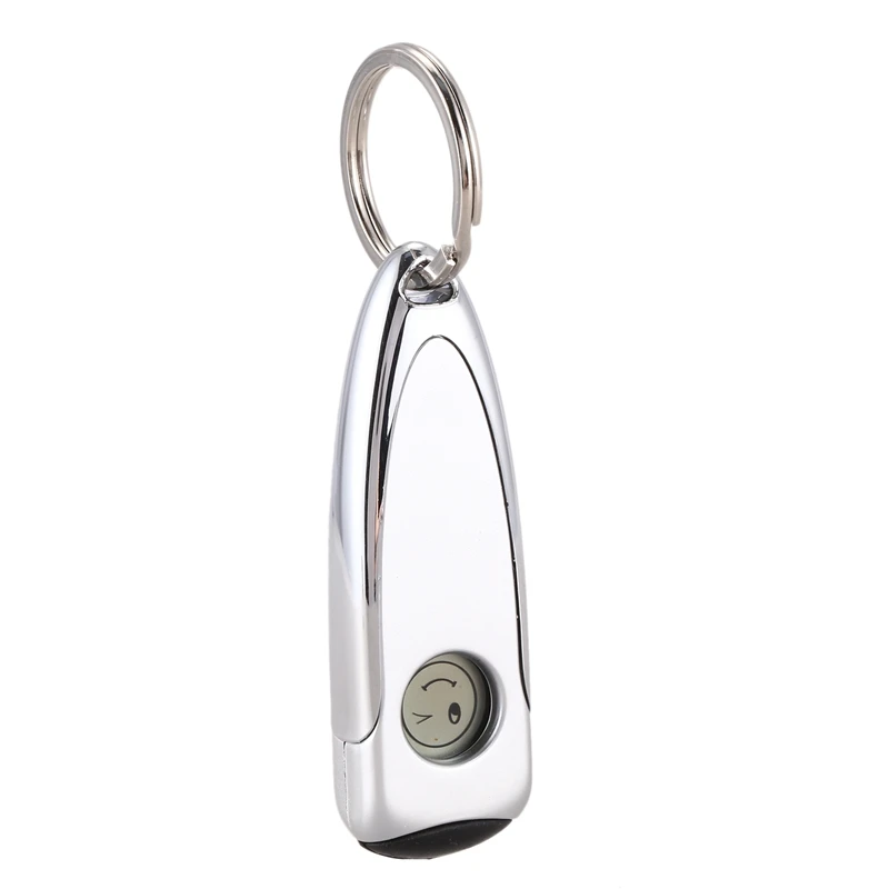 

Silver Tone LCD Anti-Static Static Discharger With Metal Keyring
