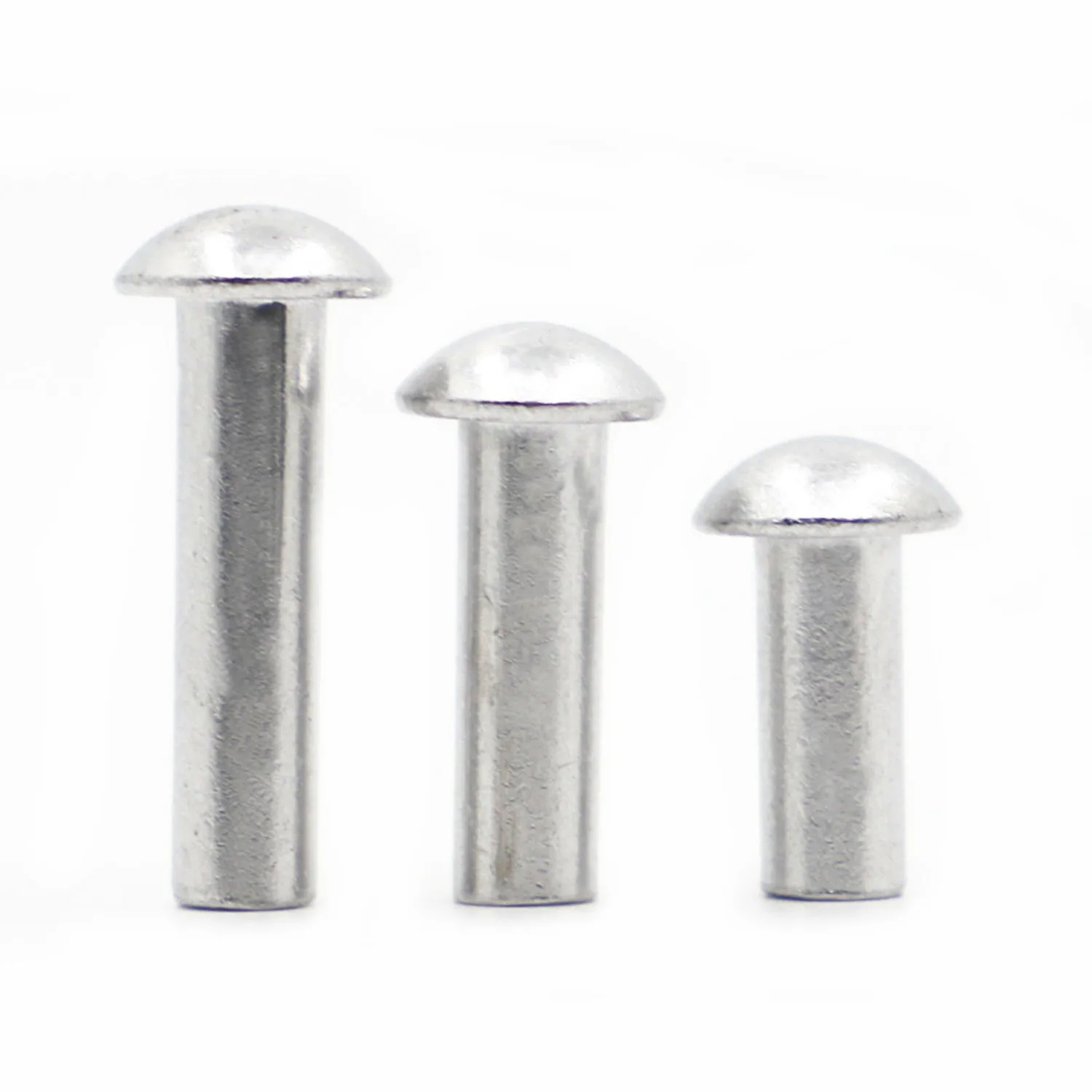 

10-50pcs GB867 Round Head Rivet M2 M2.5 M3 M4 M5 M6 M8 Aluminum Alloy Solid Self-plugging Rivet