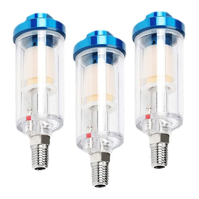 

3 шт., водяной сепаратор воздушного компрессора, фильтр-сепаратор для воздушного фильтра, входы и выходы 1/4 дюйма NPT