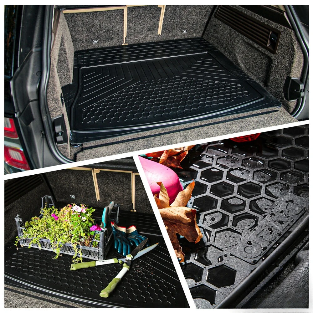 Полуспециальные напольные коврики и грузовые вкладыши для Nissan Kicks 2018-2024 черные