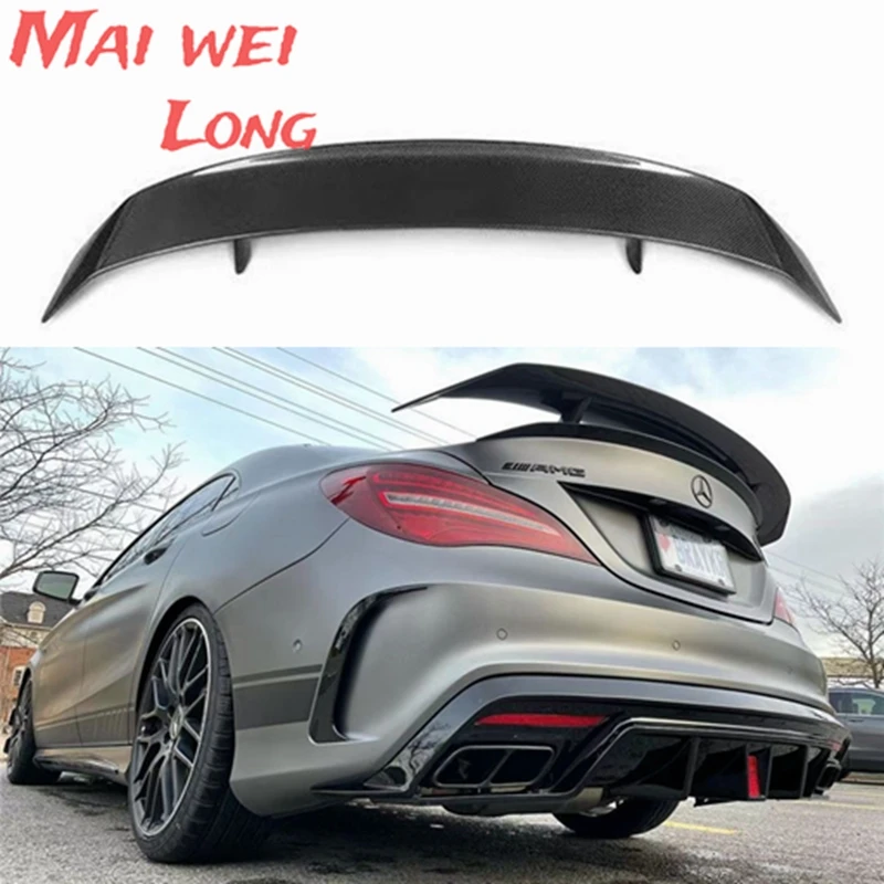 

Спойлер GT для Mercedes CLA Wing CLA45 W117 C117, матовый спойлер из углеродного волокна для задней крышки багажника CLA180 CLA200 CLA250 CLA260 2013 ON