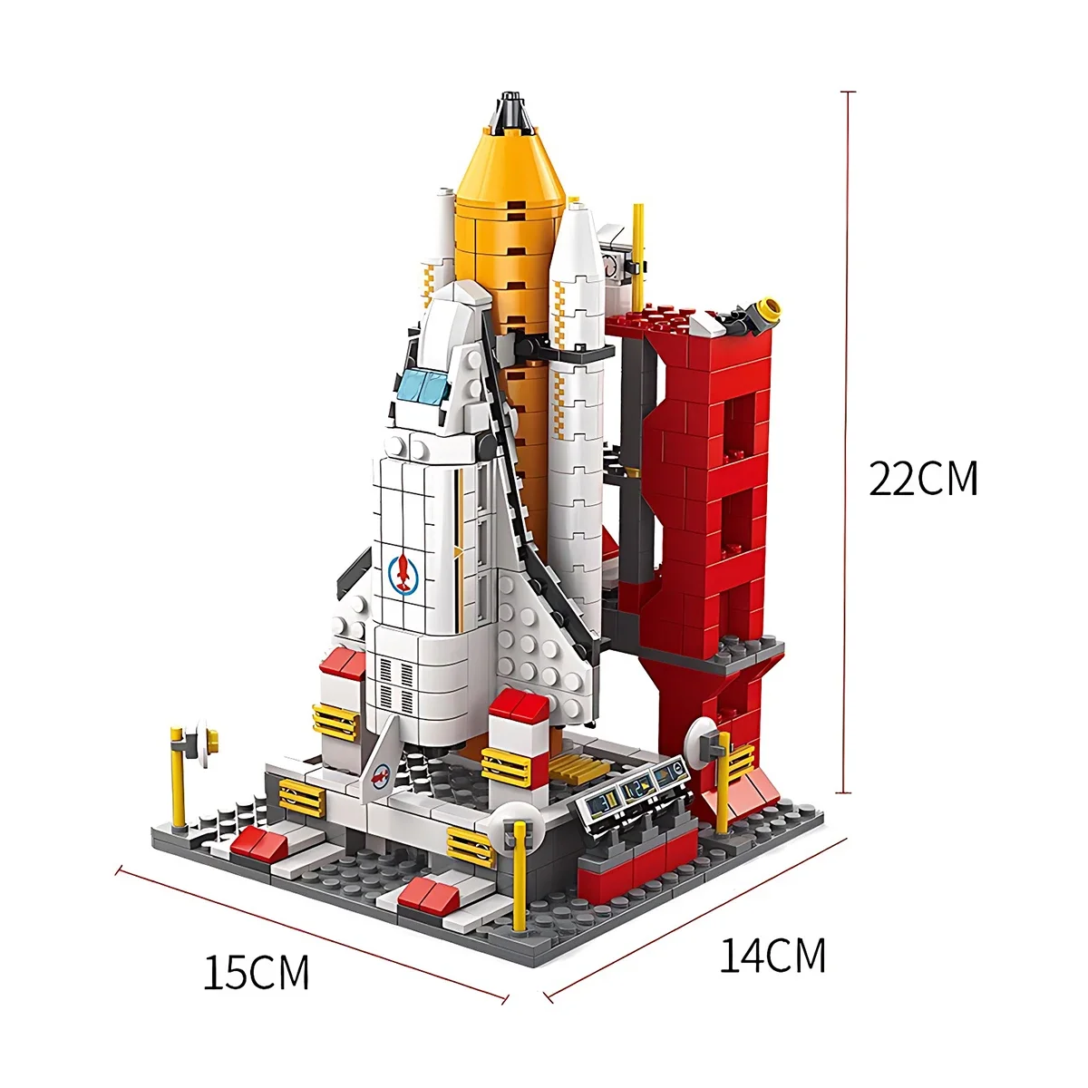 1000 шт. 6 в 1 космический корабль ракетная пусковая башня модель космического