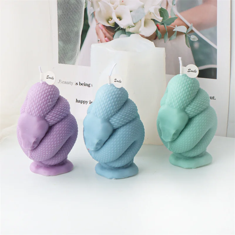 3D Силиконовая Форма Для Змеи Ароматерапевтическая Свеча Набор сделай Сам Кобра