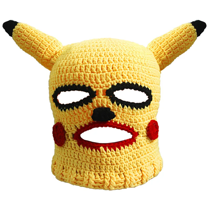 

Cartoon Evil Funny Halloween Annual Party Show Pikachu Headgear Sand Sculpture Cute Funny Hat