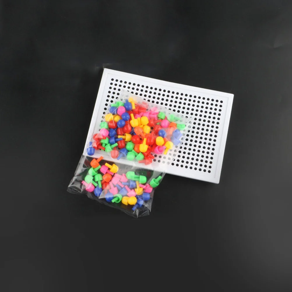 Детские пазлы-мозаики Peg Board трехмерная мозаика в виде грибов