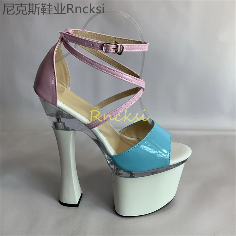 Сандалии Joker женские на высоком каблуке 20 см утечки модные босоножки тонком с