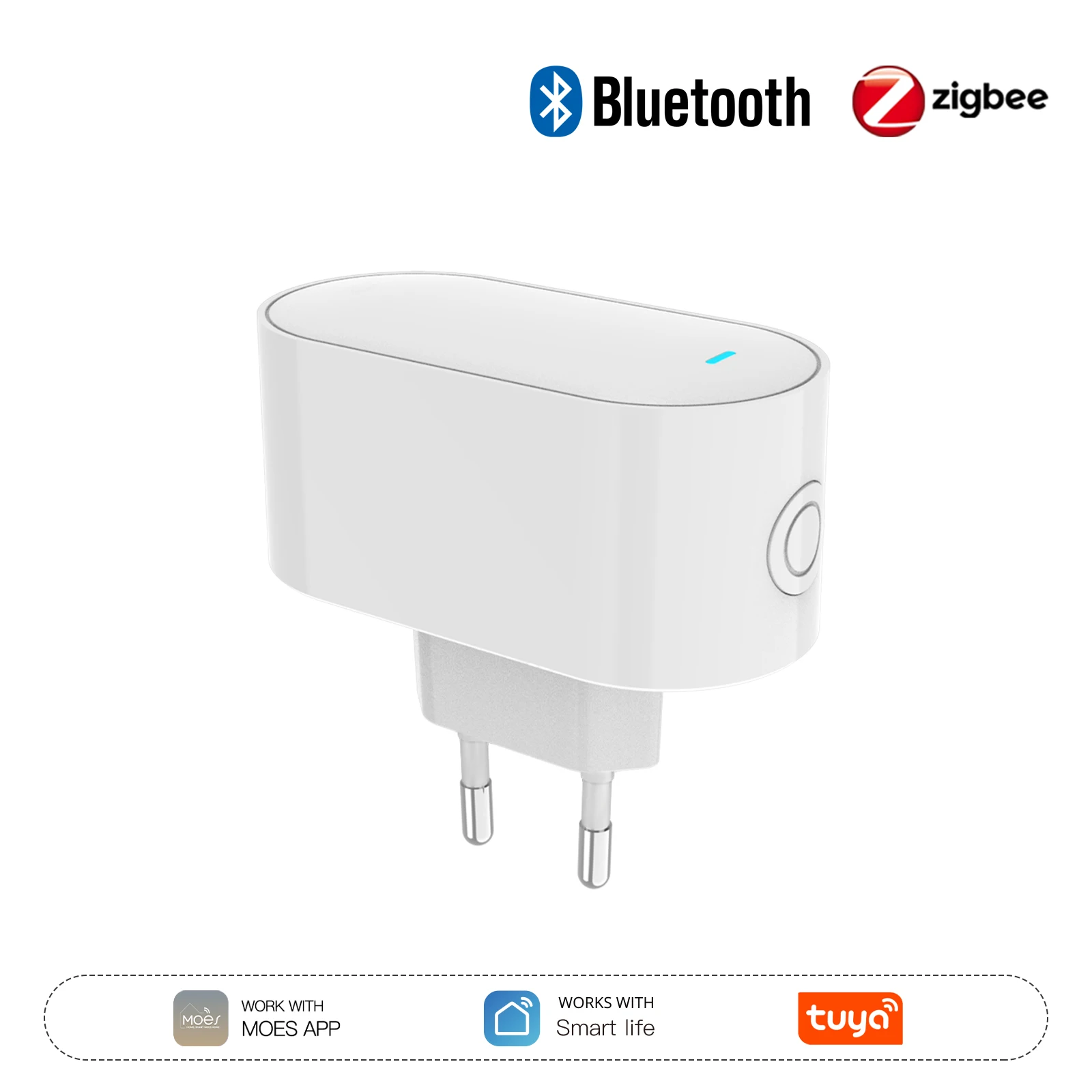 

Многорежимный концентратор шлюза Tuya ZigBee, подключаемый тип моста, Bluetooth Mesh Hub, поддержка автоматизации умного дома, поддержка 100 устройств