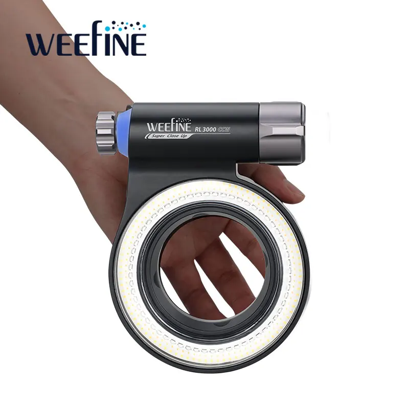Weefine WF105 Кольцевой светильник 3000 CCW Видеосвет Стробоскоп Водонепроницаемый