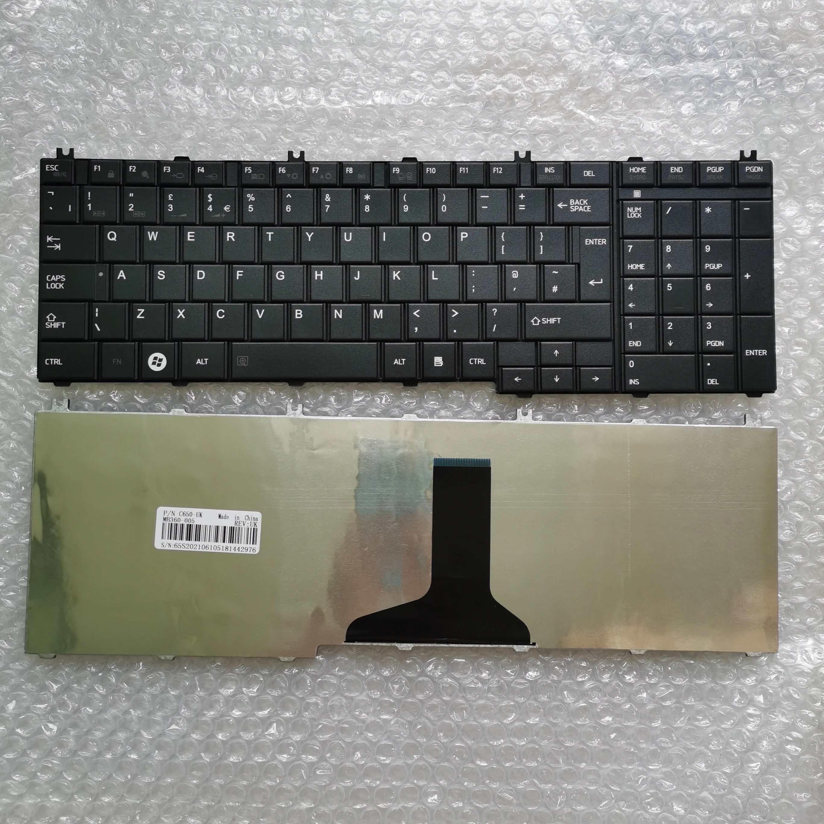 

Клавиатура XIN для ноутбука TOSHIBA Satellite C650 C650D C660 L650 L660 L655, Великобритания
