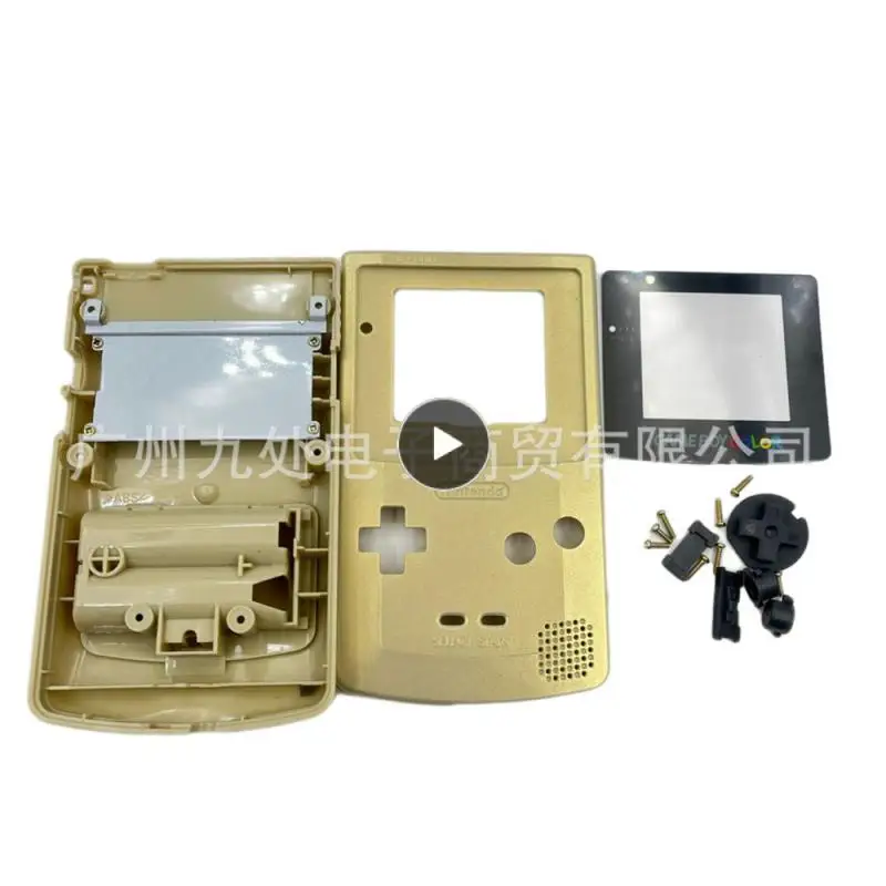 

Impact Resistance Game Console Case Full Casing Unbreakable Game Console Cover Gold Easy To Clean Game Console Shell Gbc Shell
