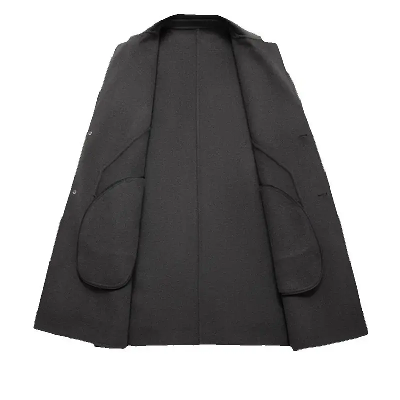 Новое поступление 2024 мужской плащ из 100% шерсти пальто мужские куртки 9868