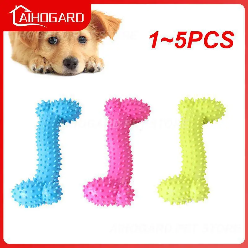 Resistant To Bite Bone Dog Puppy Molars Rubber Ball Play For Teeth Training Thermal Plastic Rubber Tpr