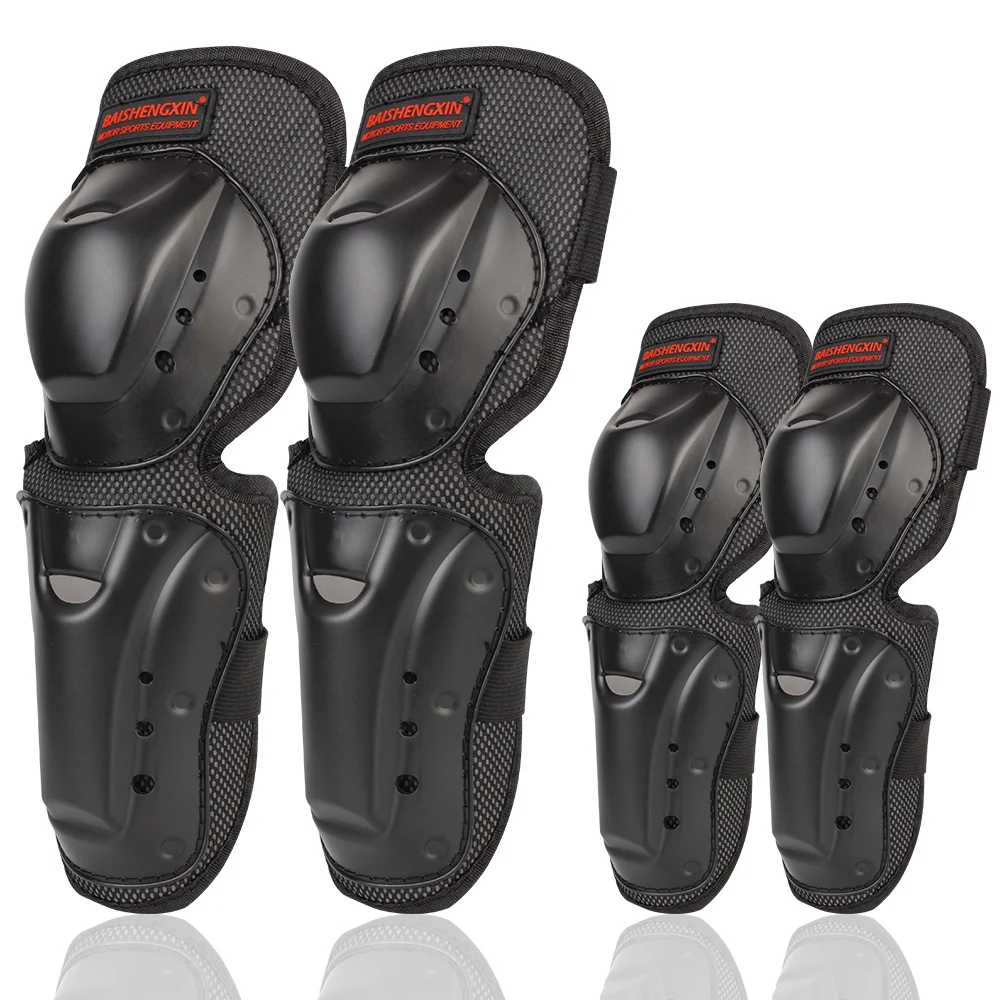 

4pcs/set Riding Protective Gears Motocross Skating Protectors Motorcycle Accessories Knee Elbow Protective Pads