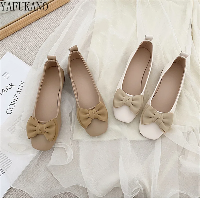 

Gentle Bow Mary Jane Shoes Womens 2022 New Retro Fashion French Elegant Dress Party Shoes Square Toe Chunky Heeled High Heels