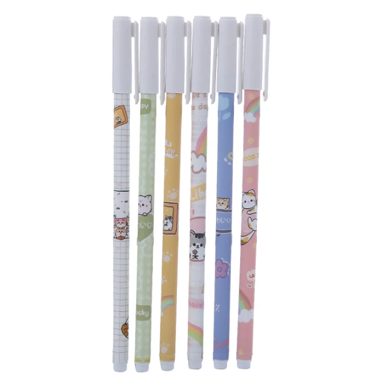 

10pc Cute Animal Peekaboo Gel Pens Creative Student Pen Stationery Office School Supplies Needle Black Water-based Signature Pen