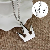 classic crown necklace anime same jewelry pendant necklace solid color simple creative alloy necklace women jewelry gift fashion