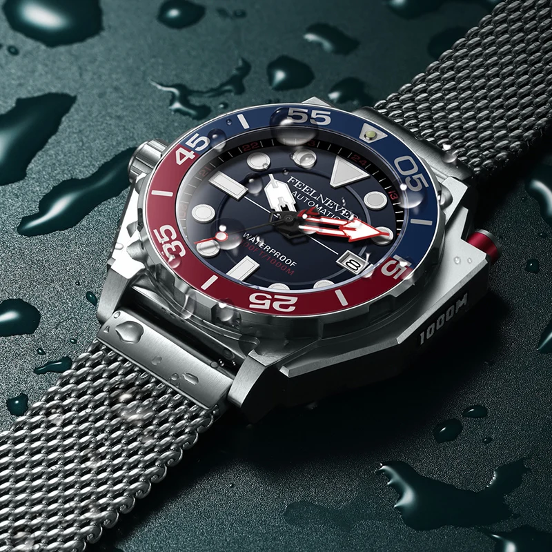 LIGE Мужские Роскошные Автоматические Механические Часы Водонепроницаемые 2024 М Со