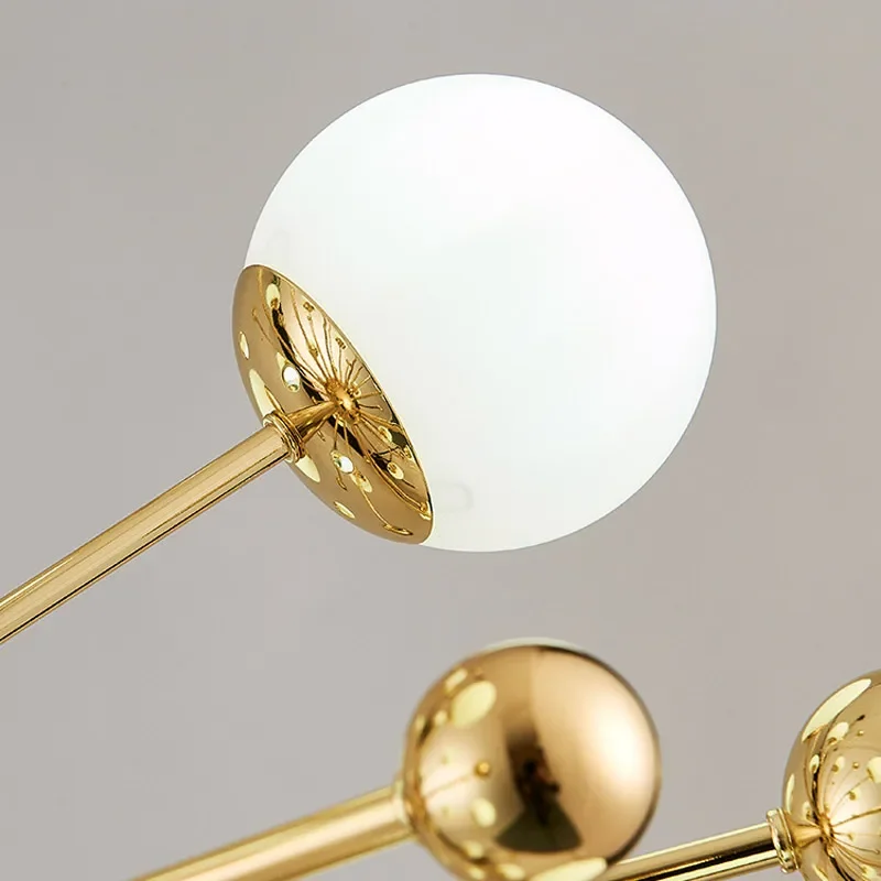 Стеклянный подвесной светильник светодиодный для столовой спальни гостиной