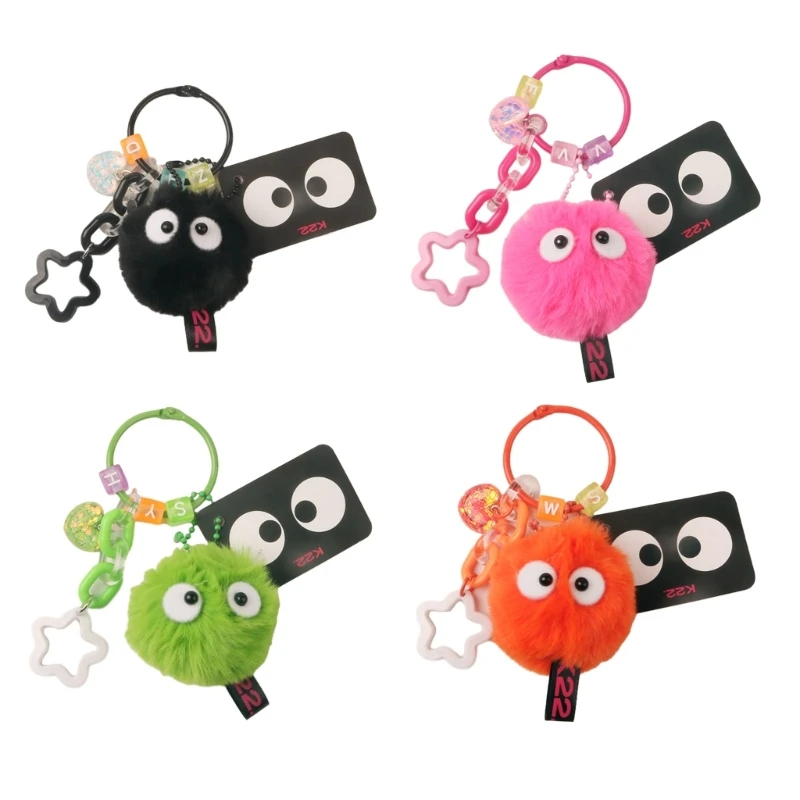 

Car Backpack Plush Coal Keyring Car Decoration Friend Birthday Gifts for Kids