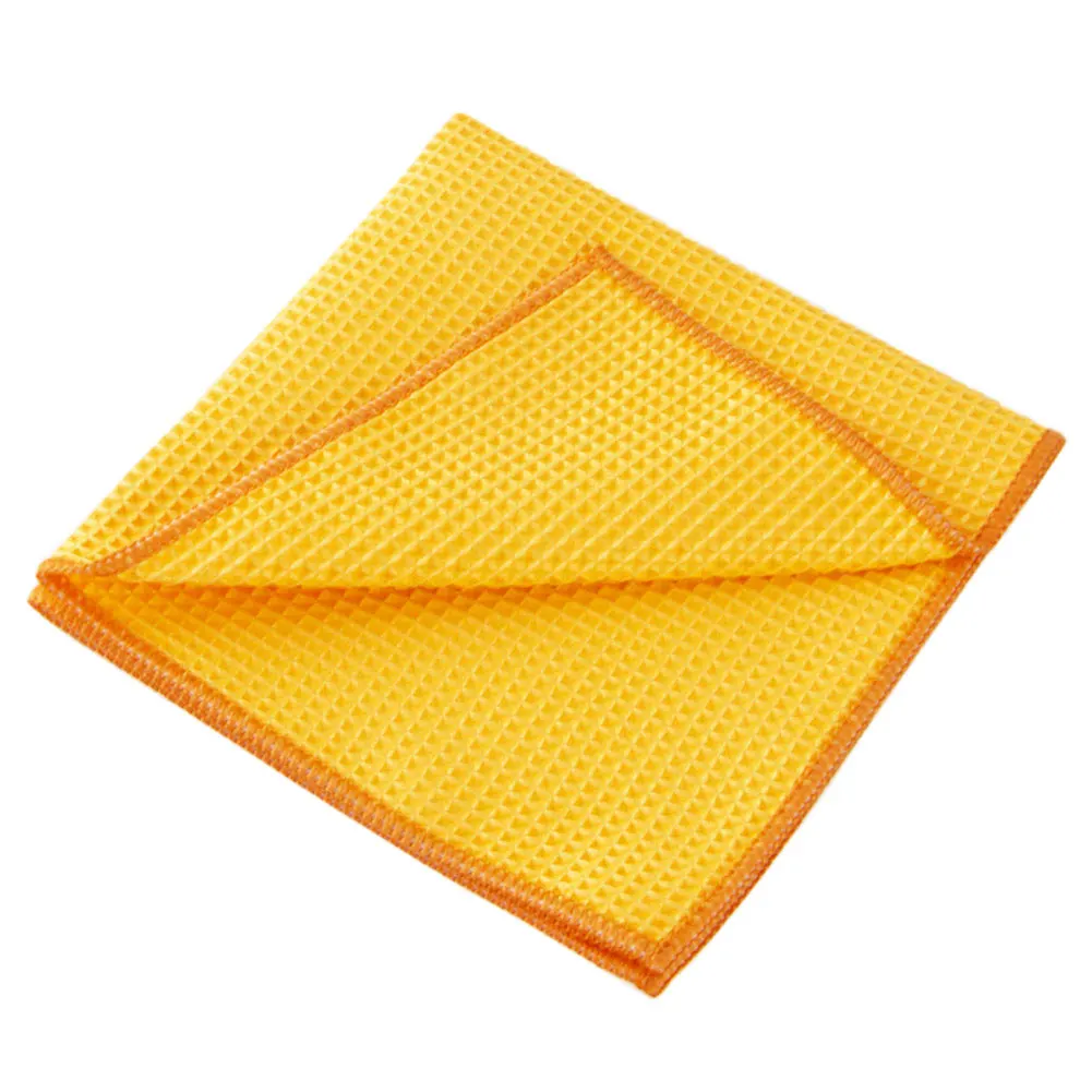 

Car Washing Soft Microfiber Cleaning Duster Waffle Towel Window Tool Home Detailing Rag No Lint Honeycomb Cloth Glass Absorbent