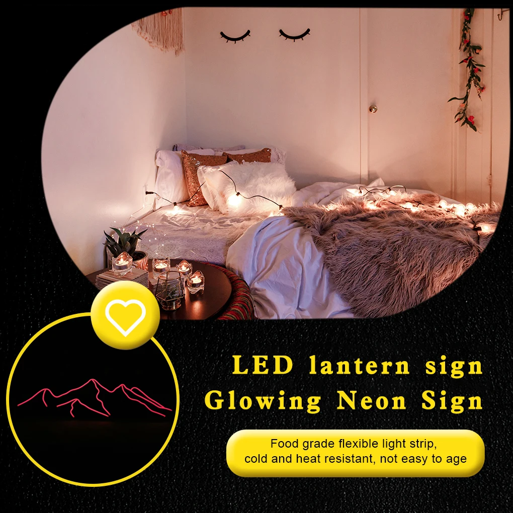 

Neon Mountain Decoration Night Lamp Light Luminous LED Evening Ornaments