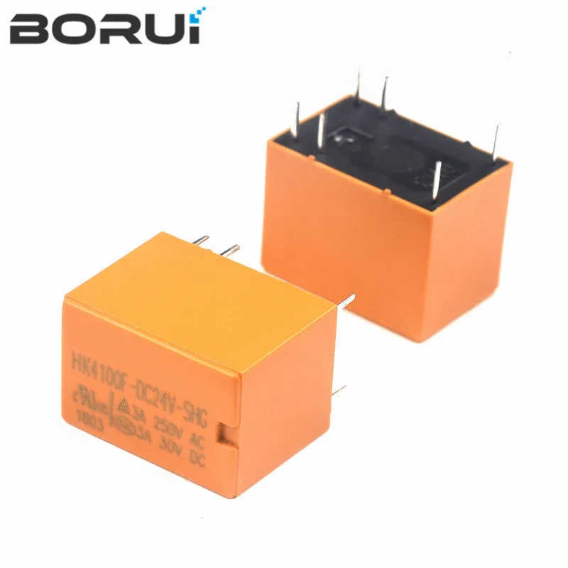 Фото Реле HK4100F-DC12V-SHG HK4100F-DC5V-SHG 6 контактов 3A 3 В/5 В/9 В/12 В/24 В HK4100F-DC24V-SHG HK4100F-DC3V-SHG №2
