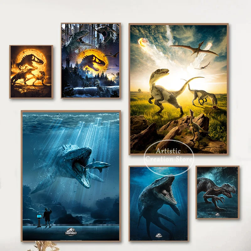 Постер Мир Юрского периода Велоцираптор на холсте