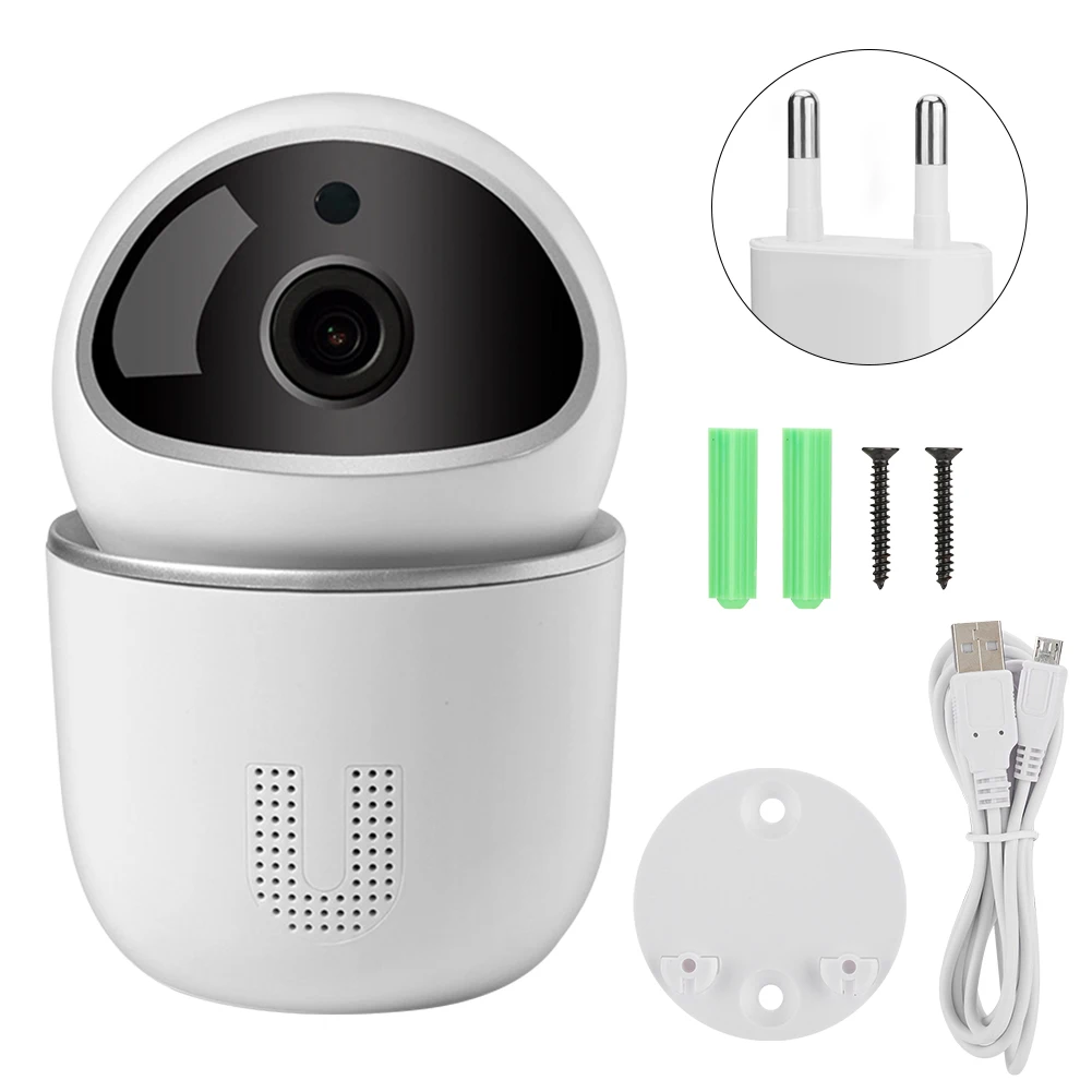 

WiFi Wireless 1080P HD Camera Night Vision 2-Way Intercom Cam Home Security Monitor Compatible with Tuya 100-240V wifi