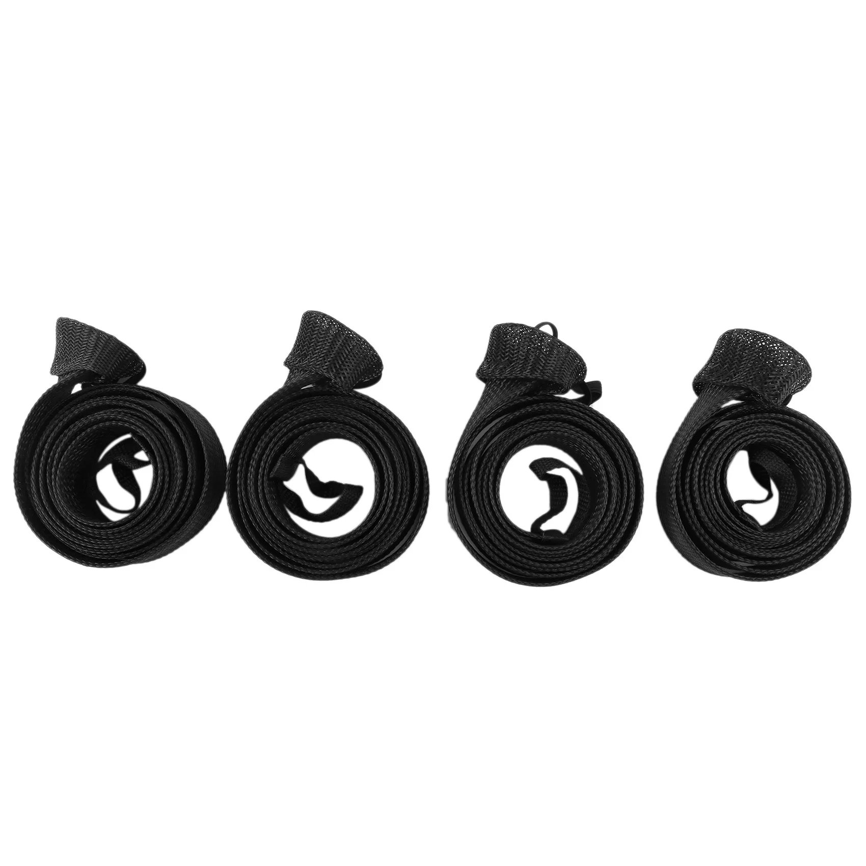 

Чехол для удочки, сетчатая защита для удочки, чехлы для удочки с ремешком, черные Аксессуары для рыбалки