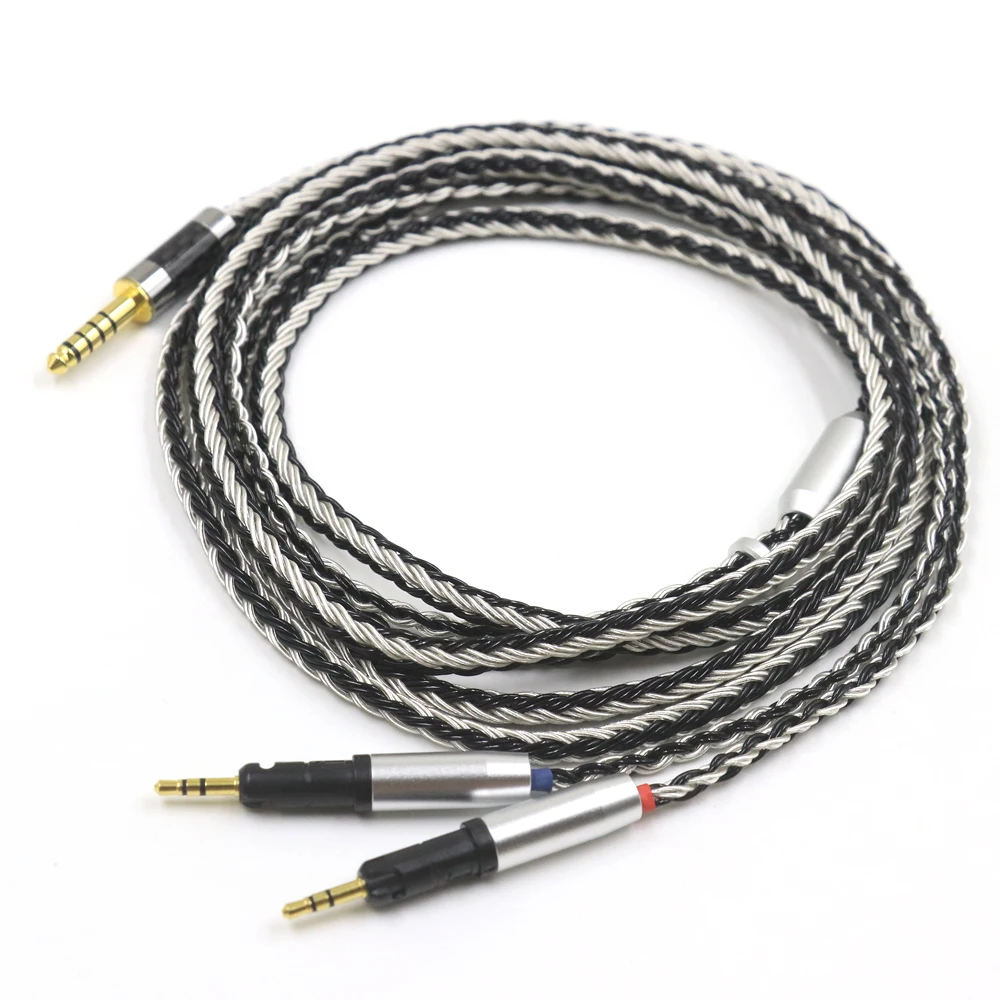 HIFI 16 Cores Silver Plated OCC Headphone Replace Upgrade Cable For ATH-R70X R70X R70X5 Earphones