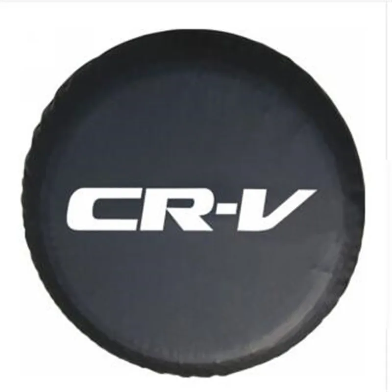 

1Pcs Car stickers 14" 15" Inch PVC Leather Space-Saving Spare Wheel Protective Cover Car Accessories For Honda CRV CR
