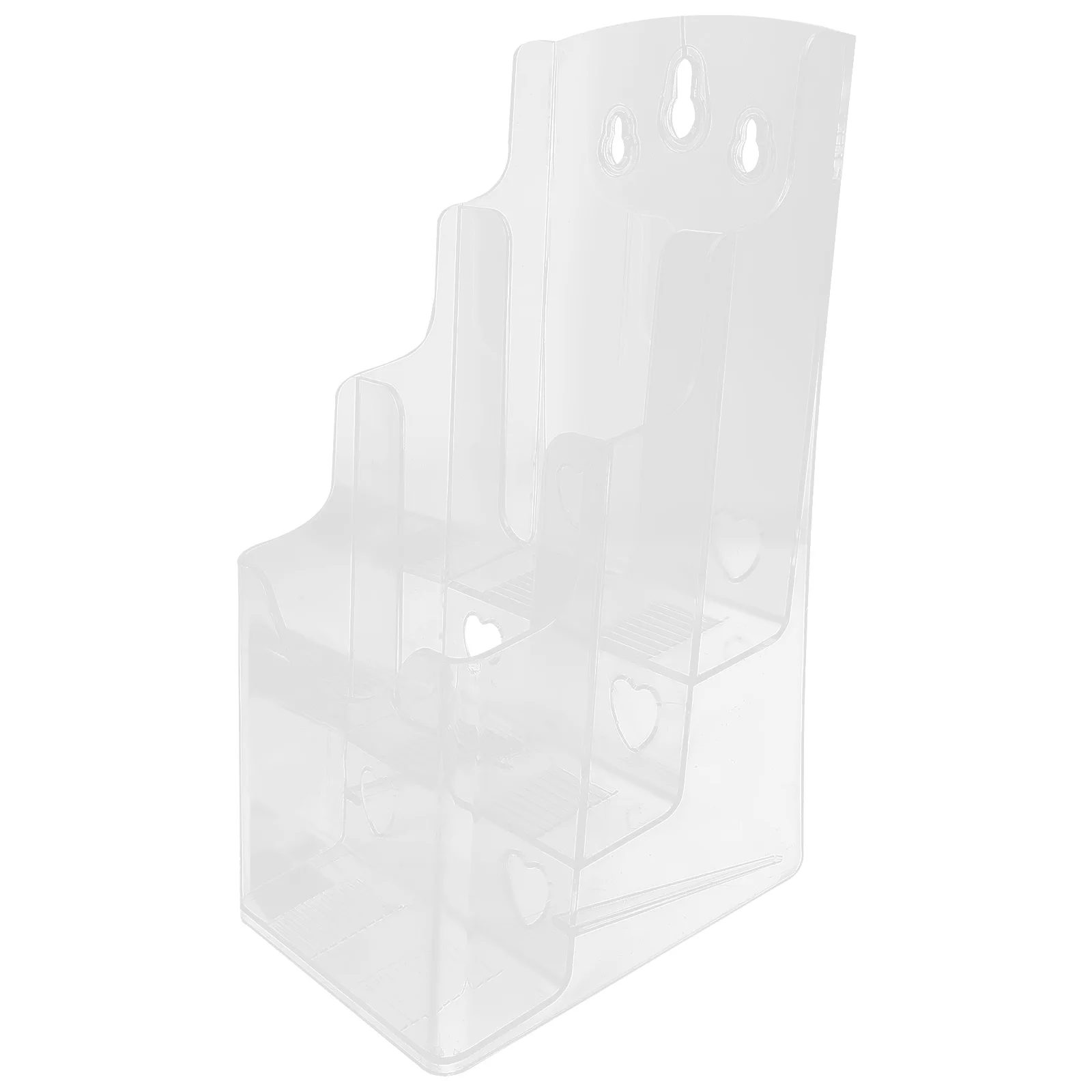 

Multi Pocket Brochure Holder Folding Rack Table Top Display Stand Clear Pamphlet