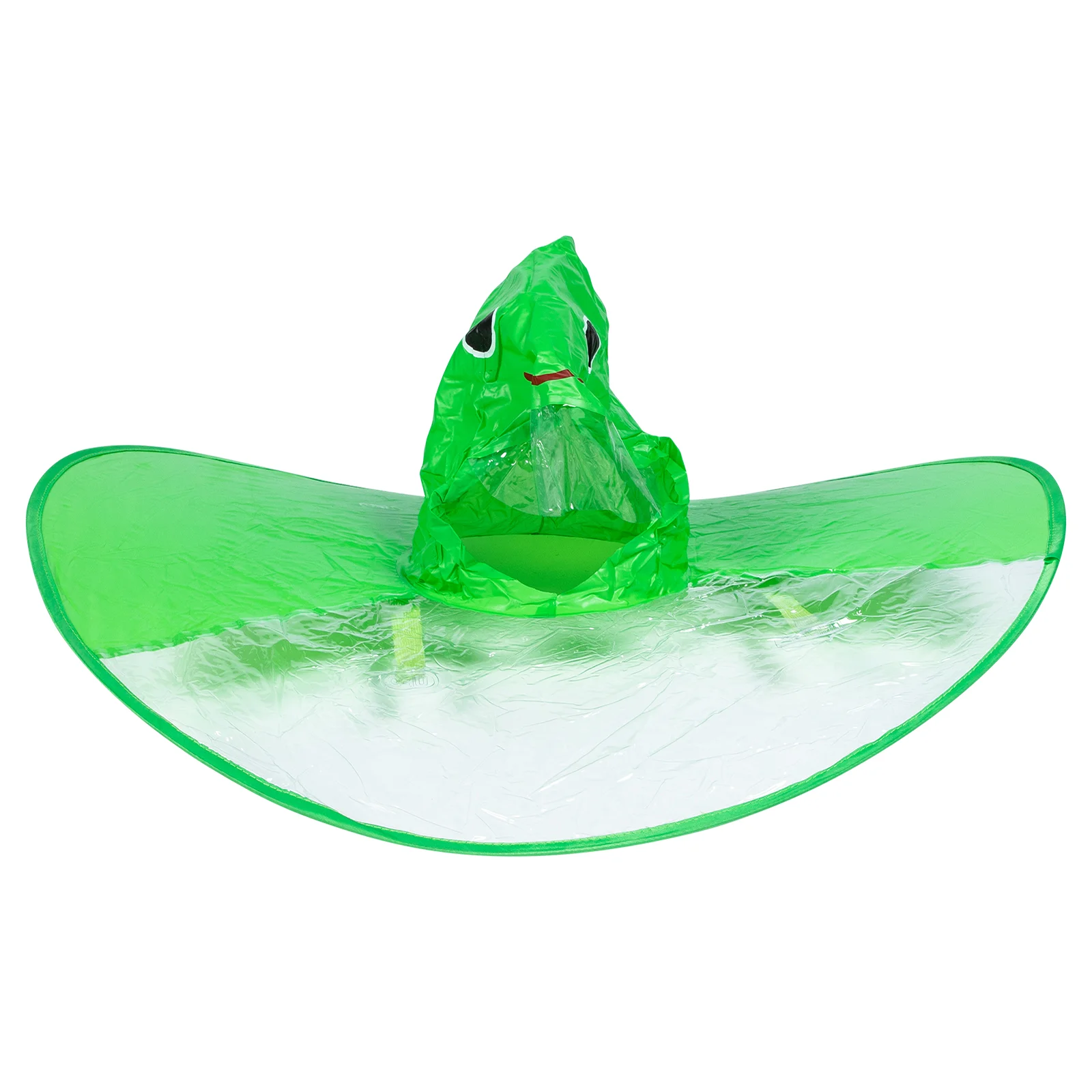 

Rain Poncho Kids Raincoat Umbrella Hat Toddler Ufo Hands Free Head Hoodie Camping Waterproof Raincoats Cartoon Hiking Disposable