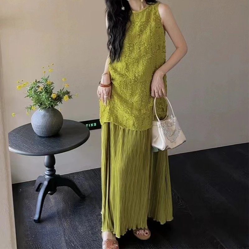 Весенний отпуск стильное платье женский топ без рукавов на молнии с круглым